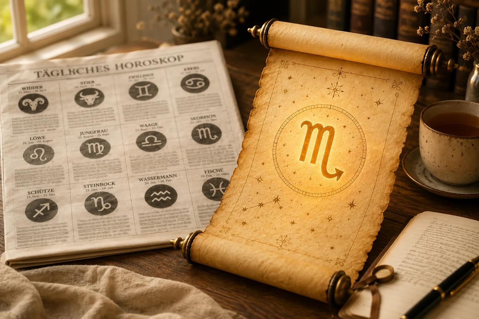 Unterschied zwischen allgemeinem Horoskop und personalisierten Horoskopen